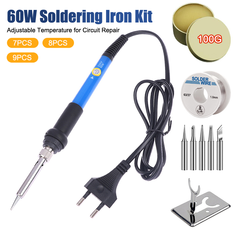 Diy Electronics Tool Kit - Ayarlanabilir Sıcaklık 220V 60W Elektrikli Havya
