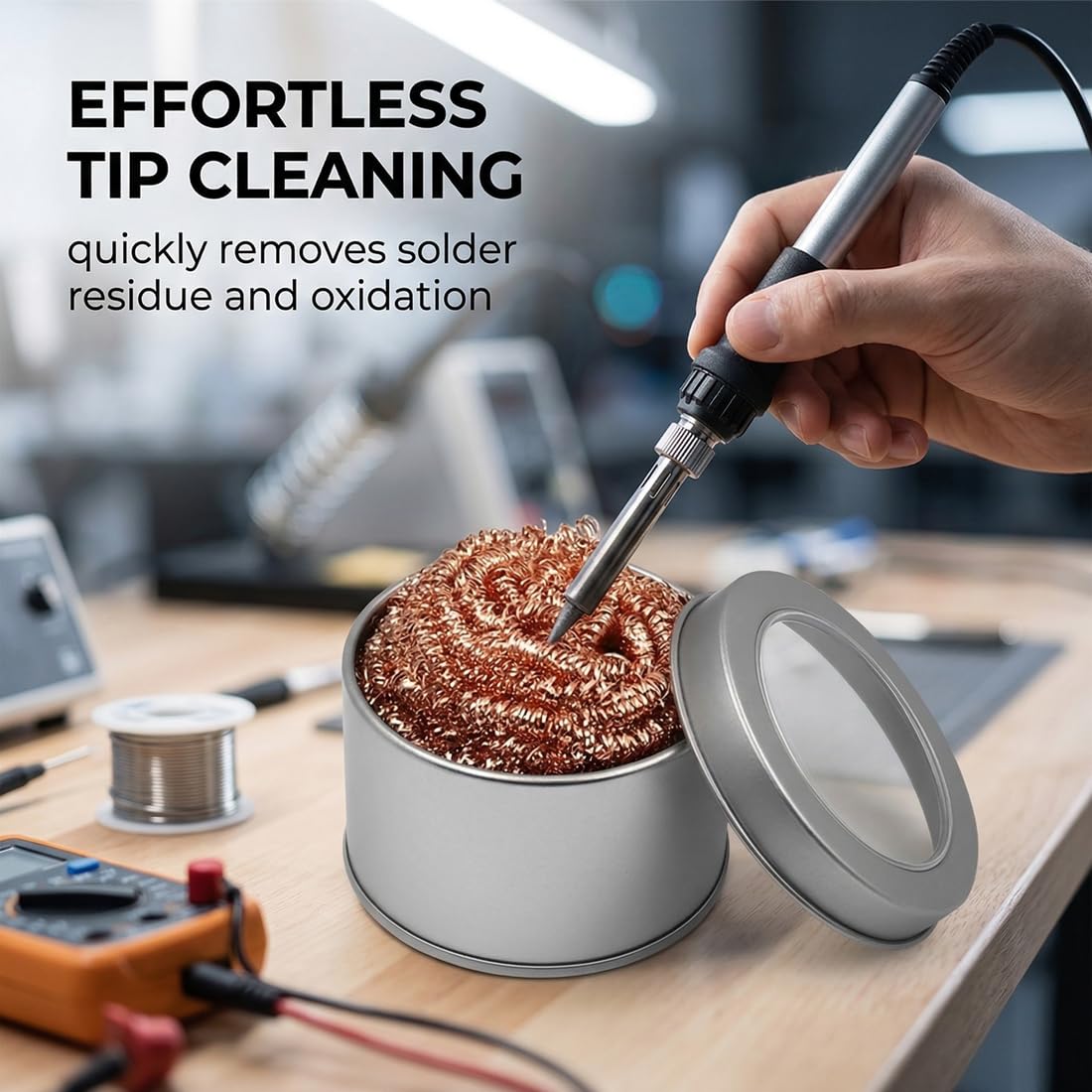 Diy Soldering Station No Electronics - Elektronik tamir için lehimleme istasyonu bakır