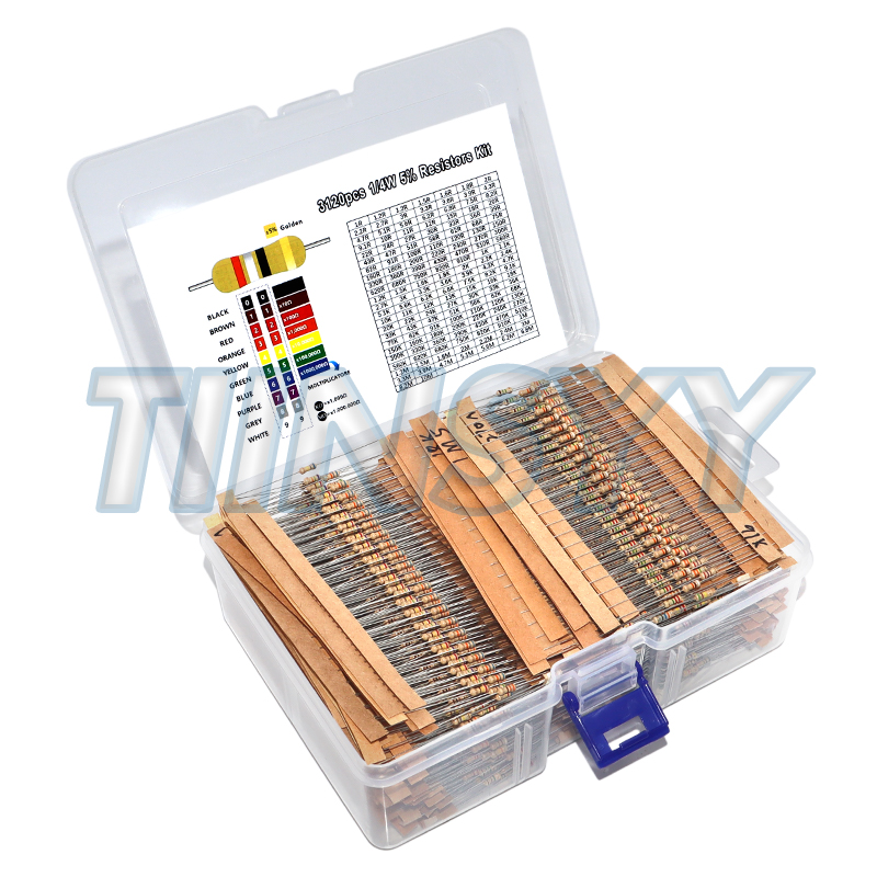 Resistor Kit 1 4W - 3120 adet 156 Değer 1 -10M