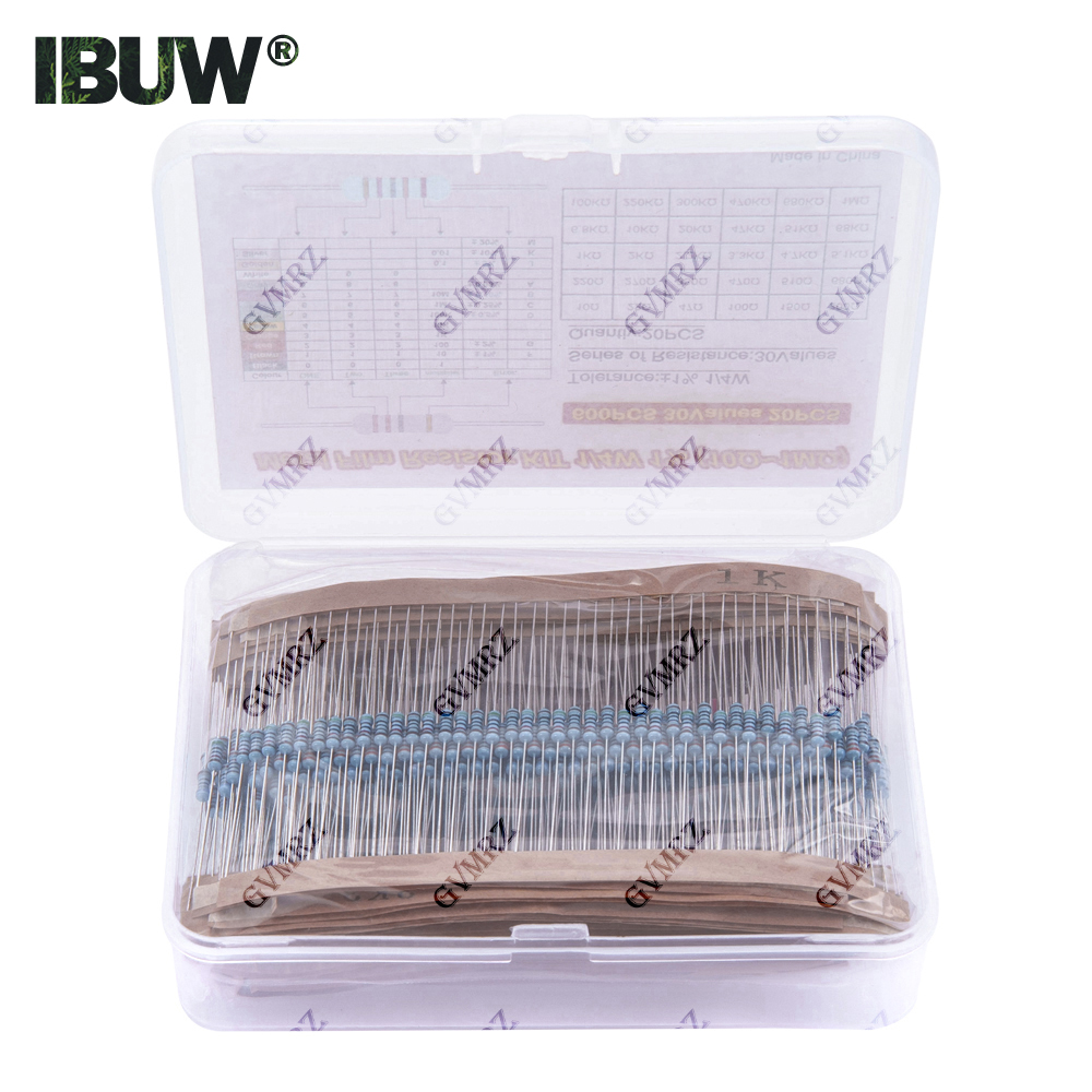 Resistor Kit 1 4W - 600PCS 30Values ​​1/4W Metal Film Direnç