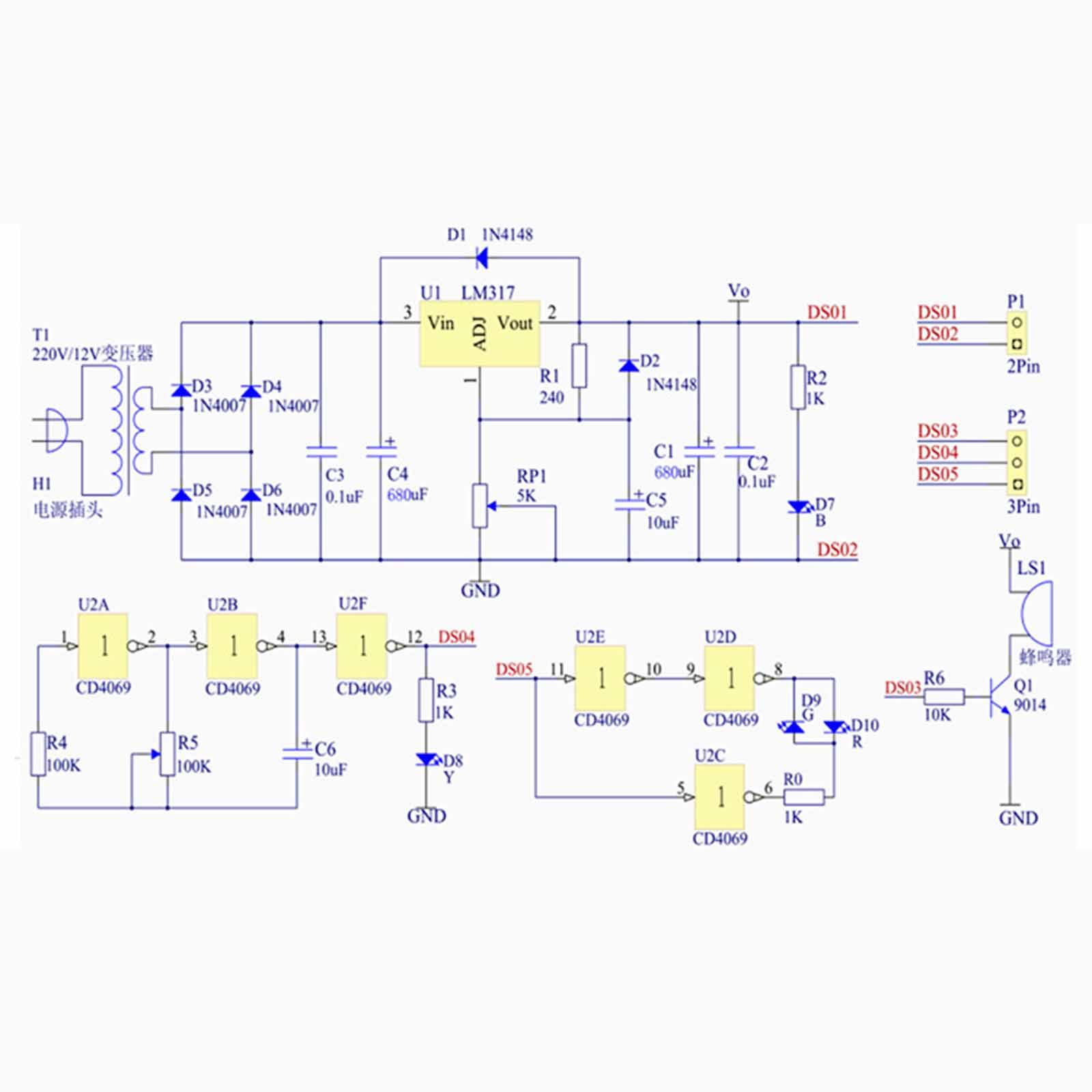 Diy Home Electronics Lab - DIY Güç Kaynağı Kartı Ayarlanabilir Voltaj