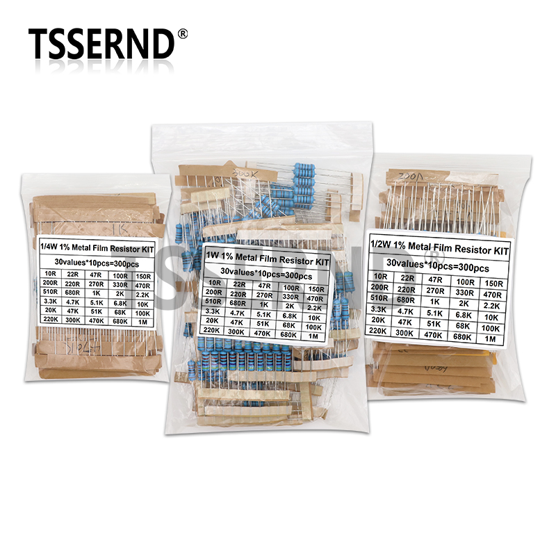 Resistor Kit 1 4W - 300 adet 1/4W 1/2W 1W 1%