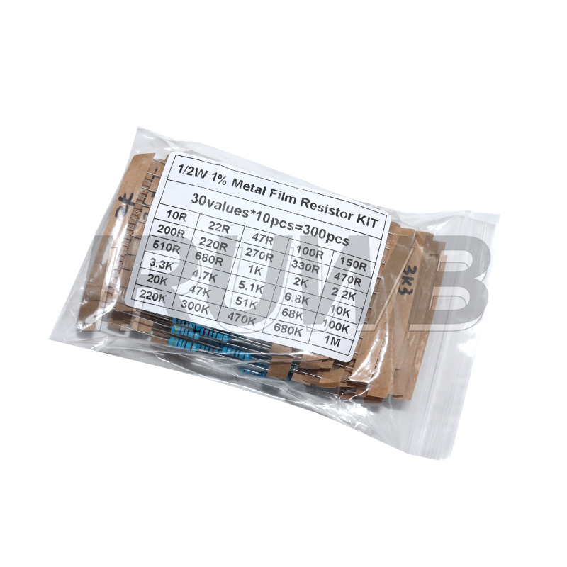 Resistor Kit 1 4W - 300 adet 1/4W 1/2W 1W direnç