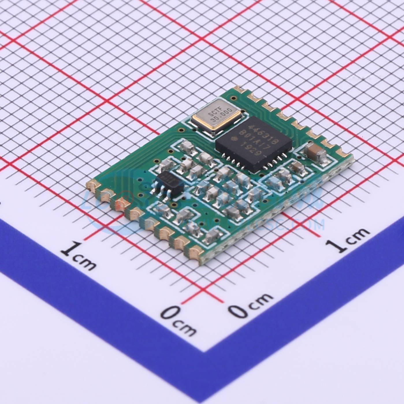 Rf 433Mhz Module - 4 adet SI4463S4S-V1-B1B SMD 16x12mm 433MHz