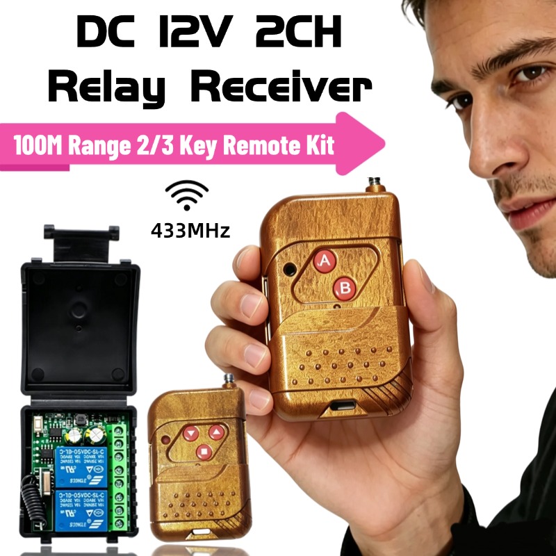 Rf 433Mhz Module - 433.92Mhz DC 9-30V 12V 24V10A 2CH