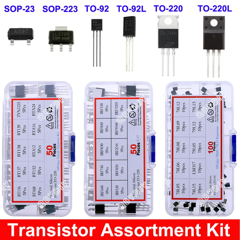 Mosfet Transistor Set - DIP SMD Mosfet Triyot Tristör PNP