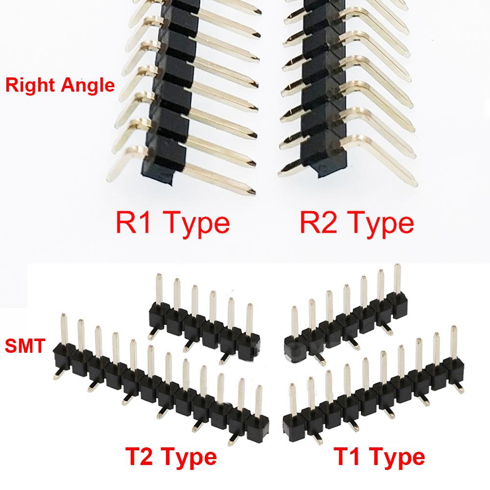 Male Female Header Pin - 100 adet 2.54mm Tek Sıra Kırılabilir