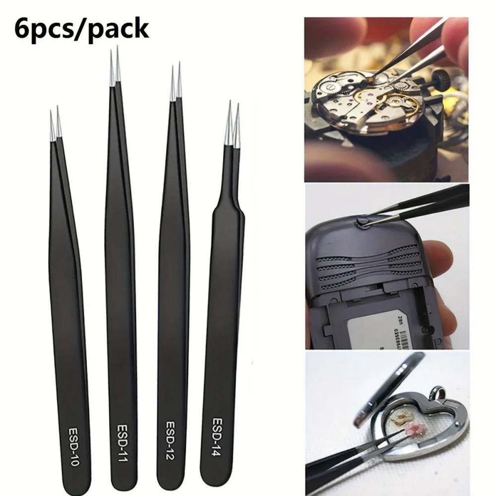 6 adet Paslanmaz Çelik Anti-st - Diy Electronics Tool Kit incelemesi ve fiyatı
