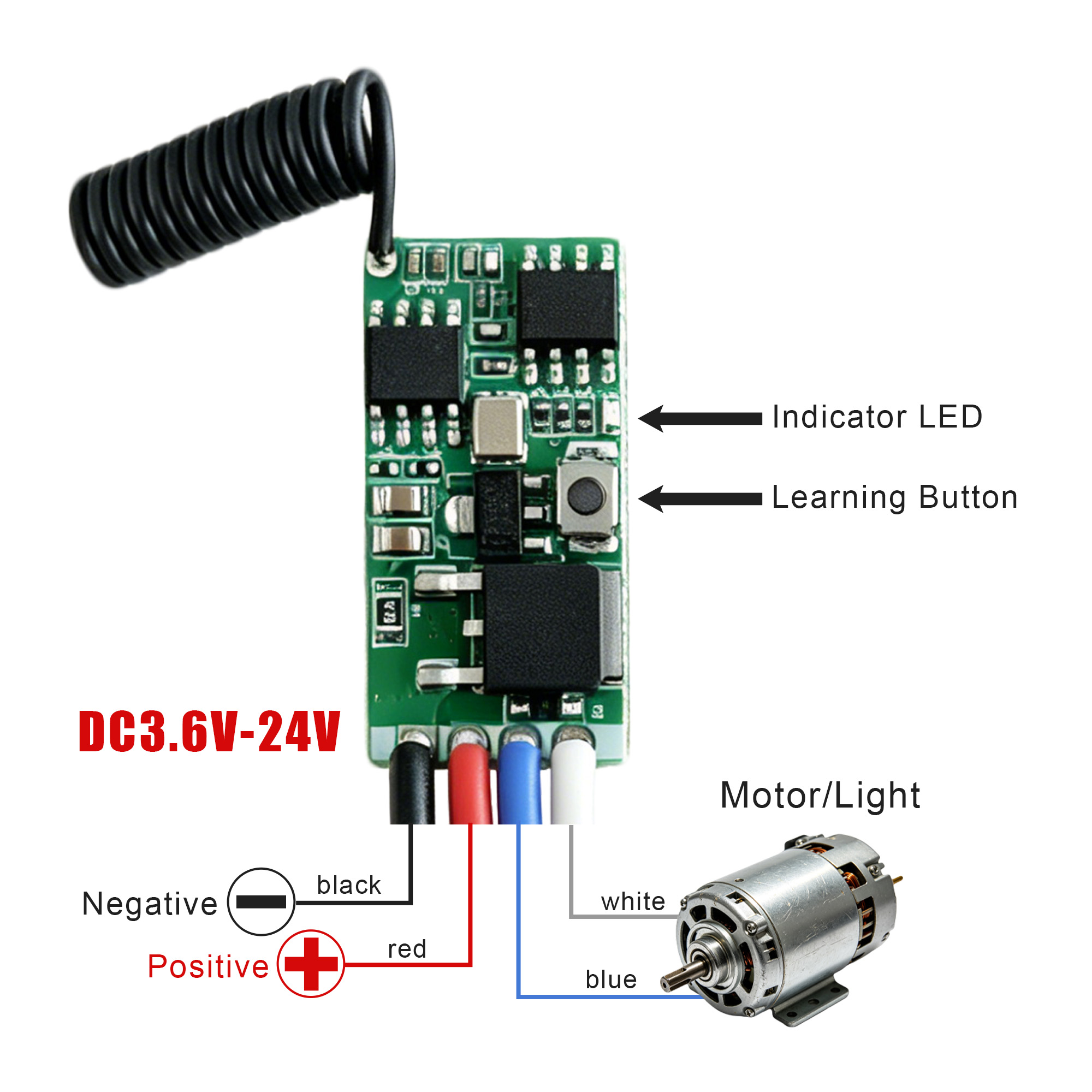 DC 3.7V-24V 433MHz Mini Kablos - Rf 433Mhz Module incelemesi ve fiyatı