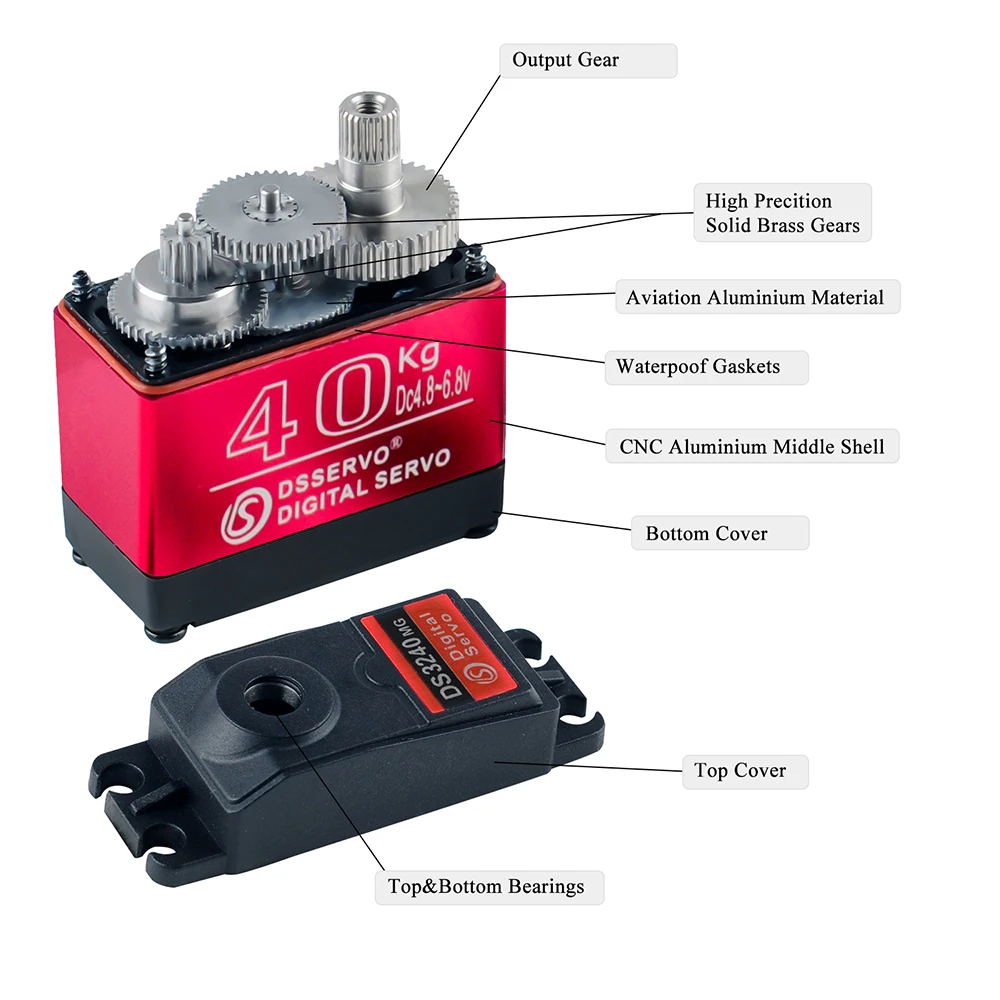40 KG Dsservo DS3240 Büyük Tor - Servo Motor Sg90 incelemesi ve fiyatı