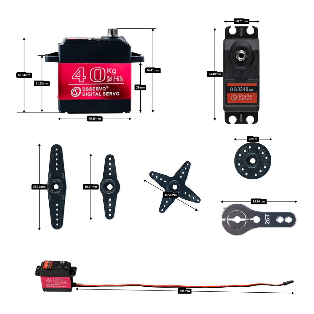 40 KG Dsservo DS3240 Büyük Tor - Servo Motor Sg90 incelemesi ve fiyatı