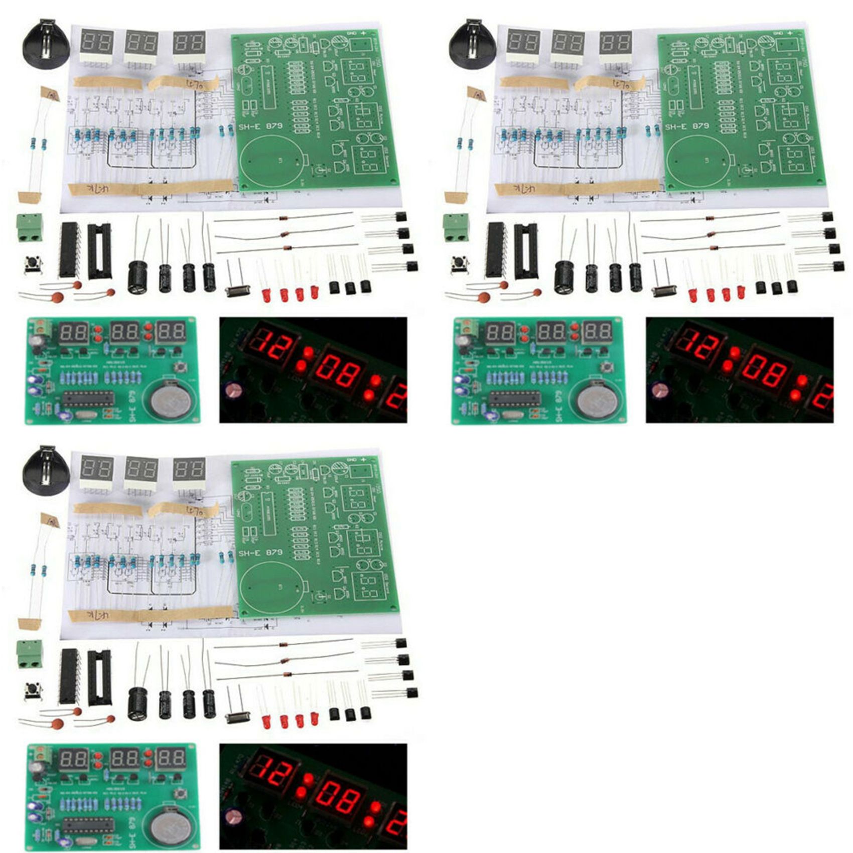 T31C-3 Set AT89C2051 6 Dijital - Diy Electronics Flux incelemesi ve fiyatı