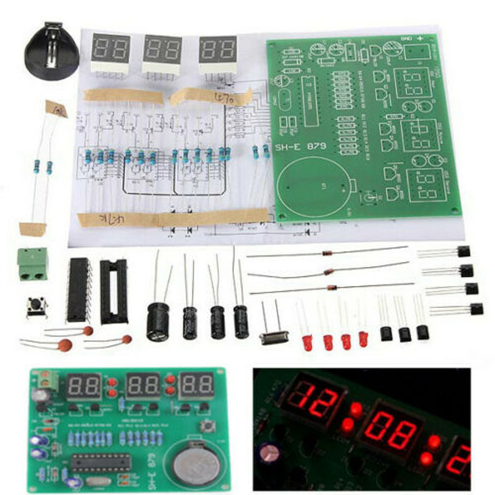 T31C-3 Set AT89C2051 6 Dijital - Diy Electronics Flux incelemesi ve fiyatı