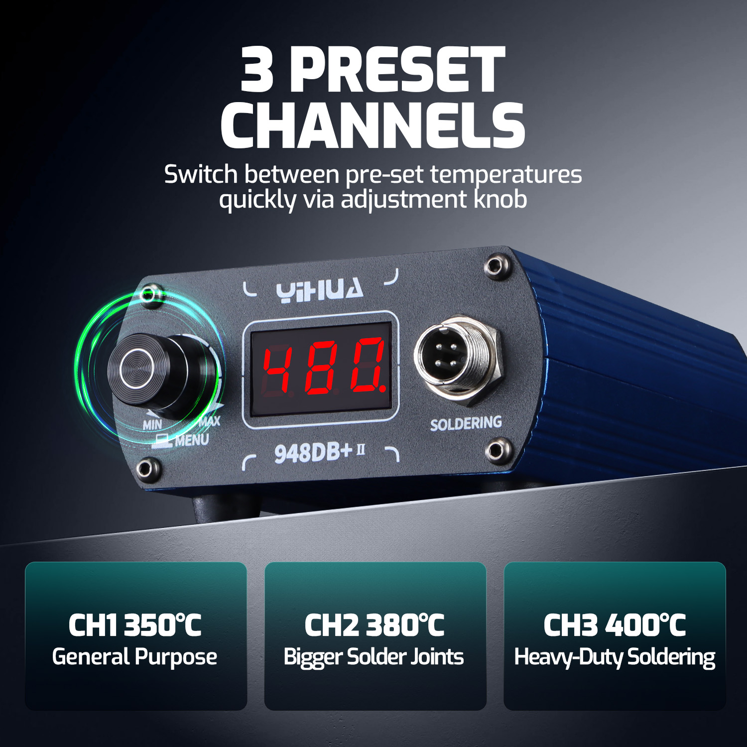 YIHUA 948DB+-II 75W Hızlı Isıt - Diy Soldering Station No Electronics incelemesi ve fiyatı