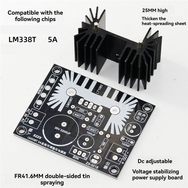 LM338 5A Çıkış Ayarlanabilir D - Diy Electronics Filament incelemesi ve fiyatı