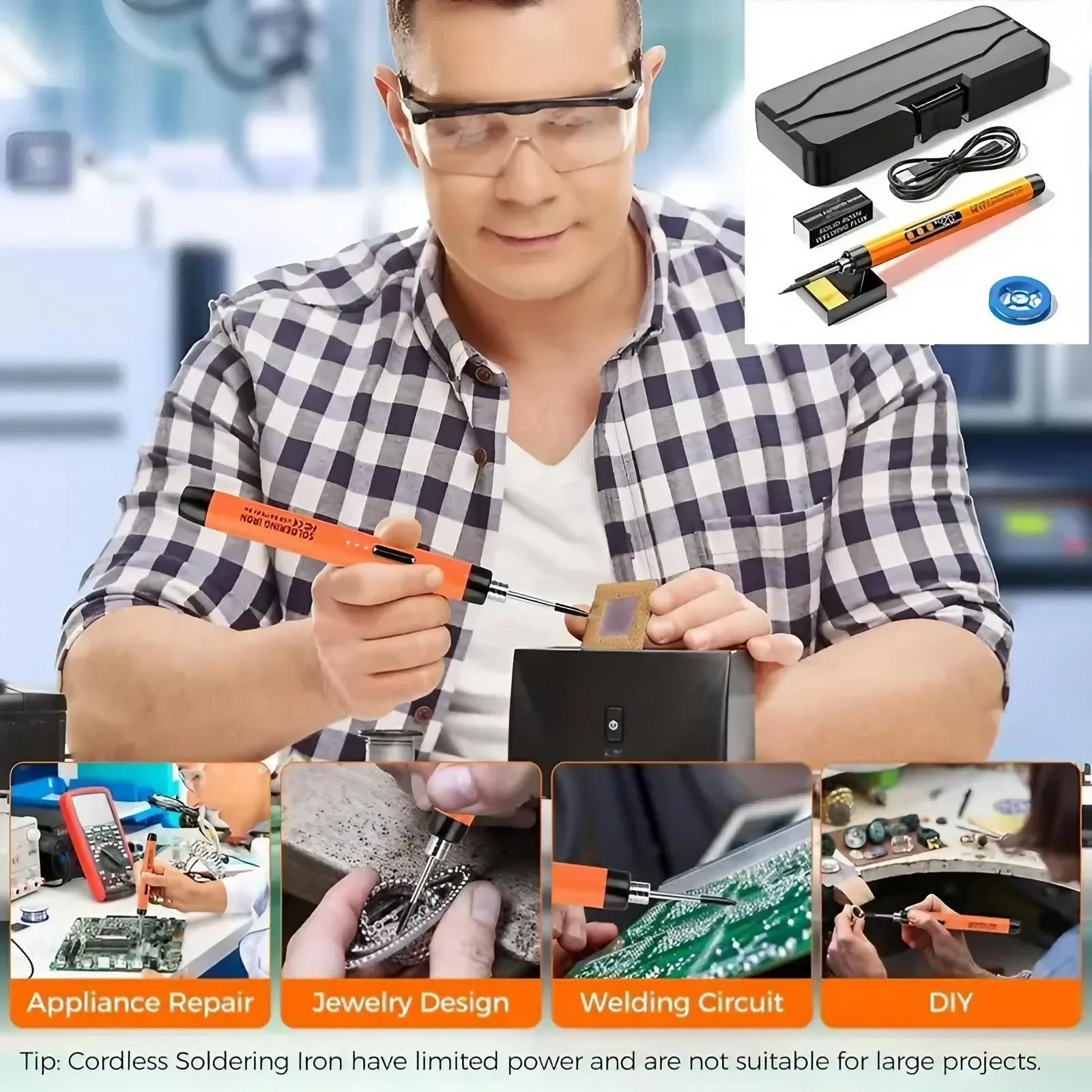 USB Şarj Edilebilir Mini Havya - Diy Electronics Bench incelemesi ve fiyatı