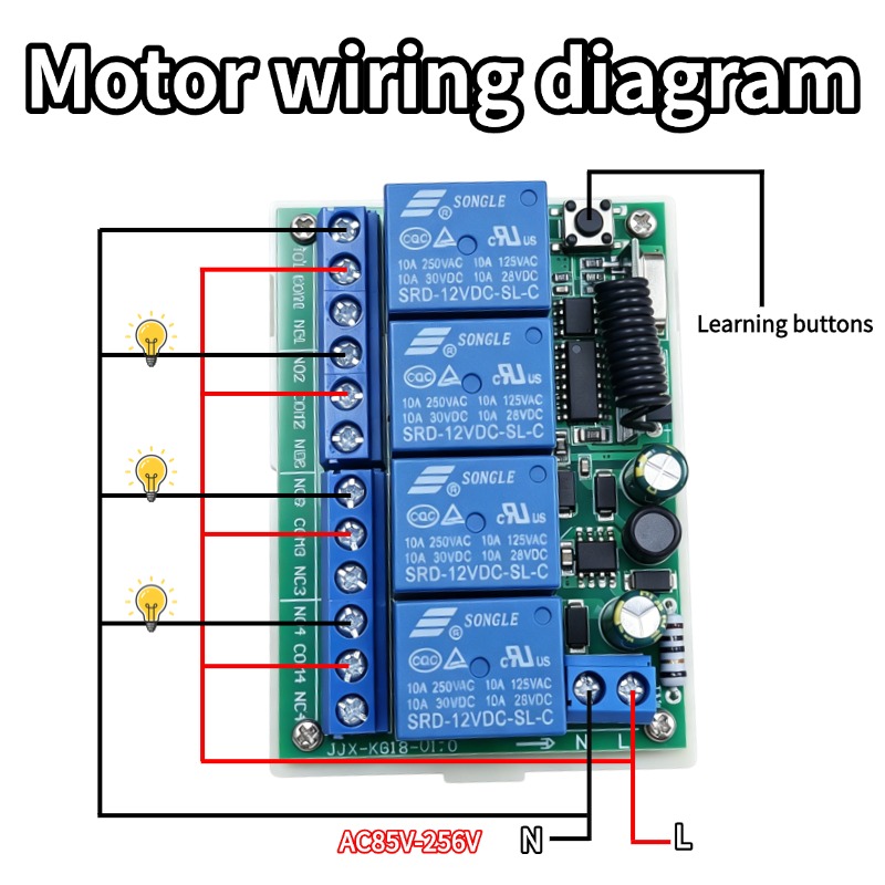 433 MHz AC 110V 220V 4 Kanallı - Rf 433Mhz Module incelemesi ve fiyatı