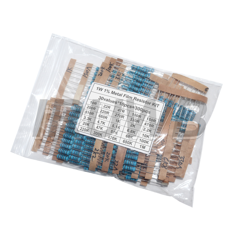 300 adet 1/4W 1/2W 1W direnç s - Resistor Kit 1 4W incelemesi ve fiyatı