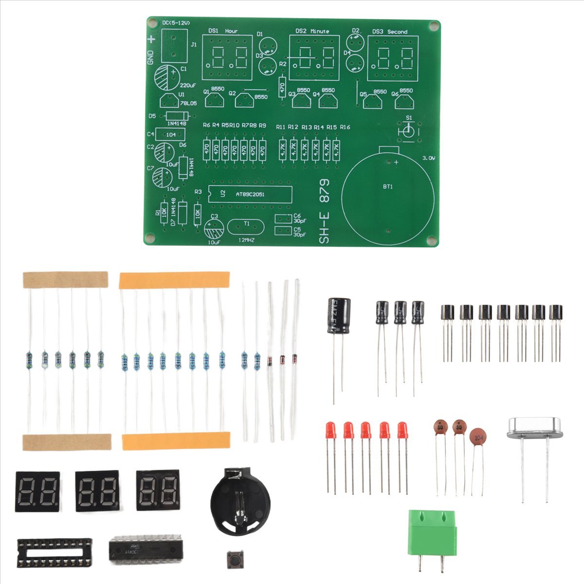 A003 AT89C2051 6 Dijital LED E - Diy Electronics Flux incelemesi ve fiyatı