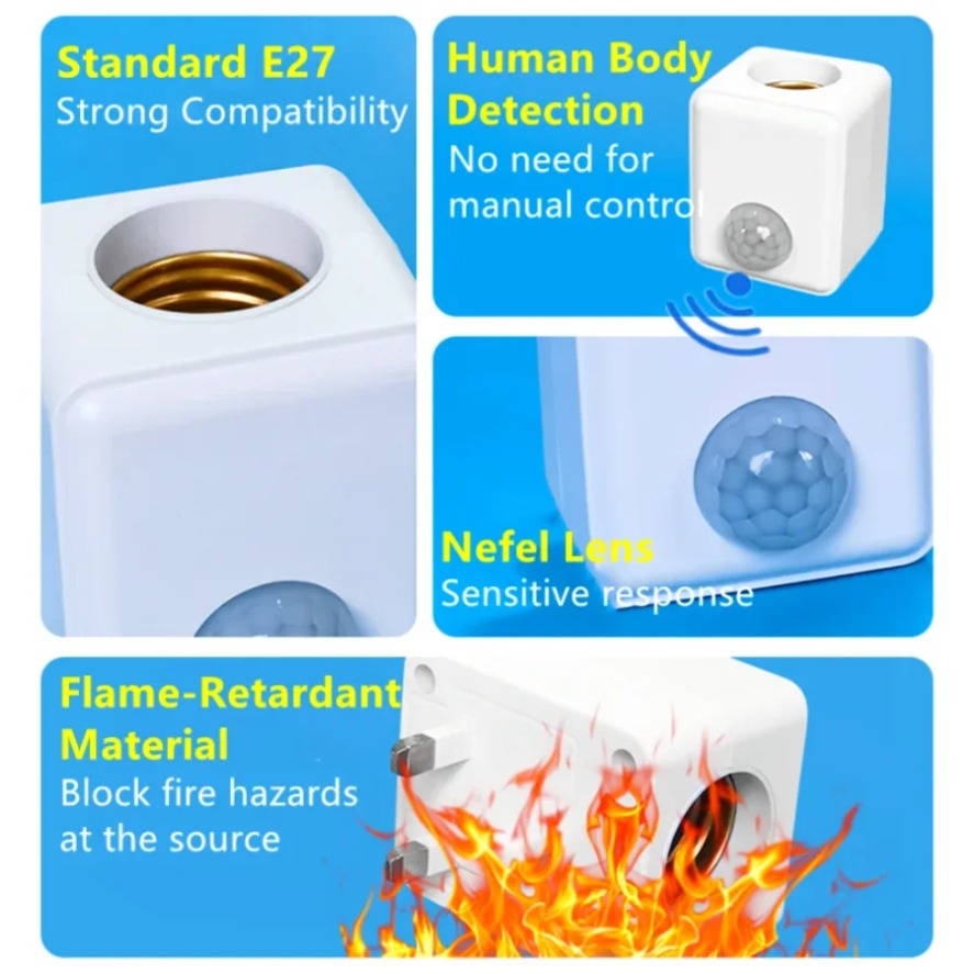 E27 PIR Hareket Sensörlü Led A - Ldr Light Sensor incelemesi ve fiyatı