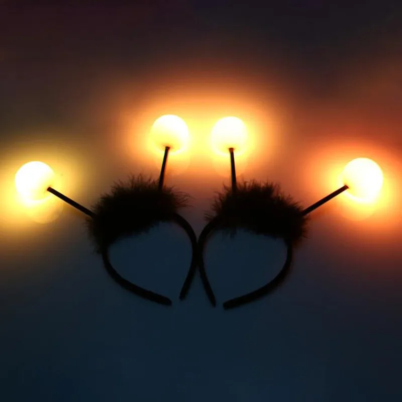 Yanıp sönen tüy arı anten topu - Diy Halloween Electronics incelemesi ve fiyatı