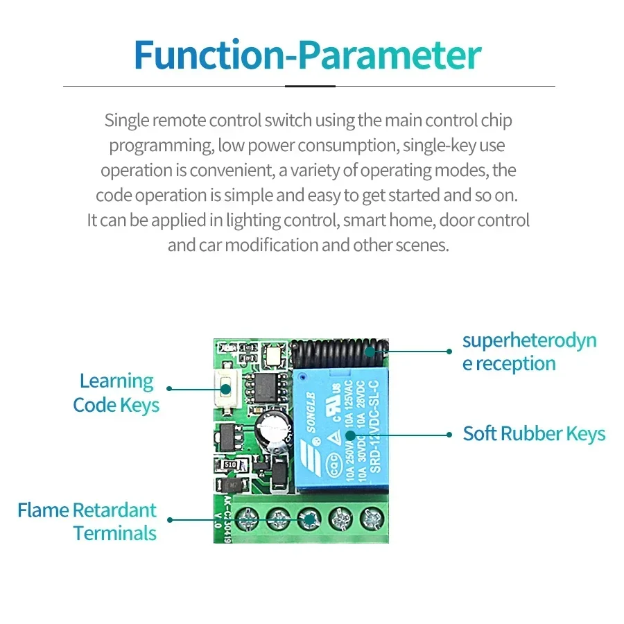 DC 12V Uzaktan Kumanda Akıllı  - Rf 433Mhz Module incelemesi ve fiyatı