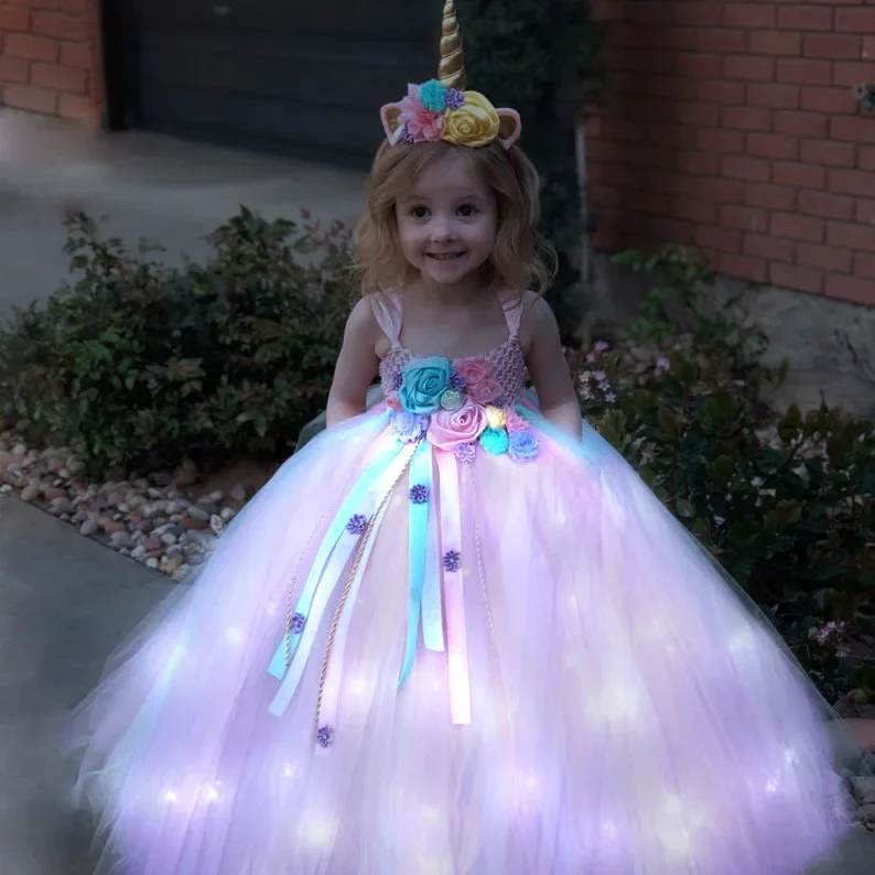 Kızlar Uzun LED Unicorn Tutu E - Diy Halloween Electronics incelemesi ve fiyatı