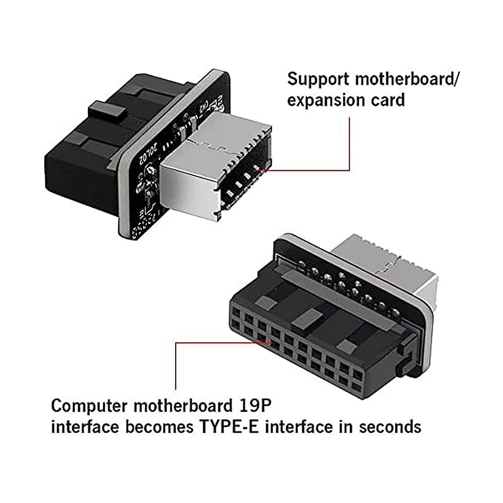 USB 3.0 19/20 Pin - Tip E Adap - Male Female Header Pin incelemesi ve fiyatı