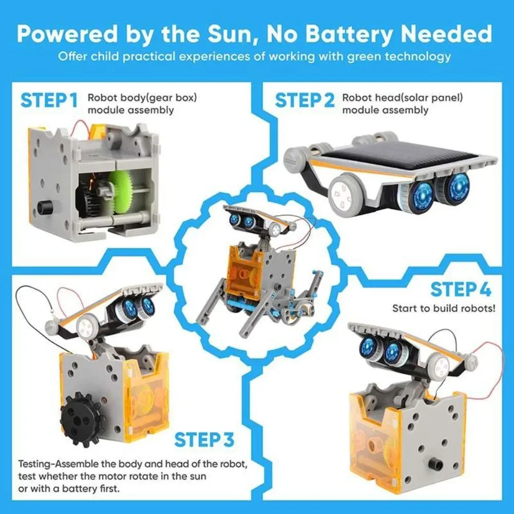 13 in 1 Güneş Enerjili Robot B - Diy Electronics Tool Kit incelemesi ve fiyatı